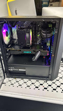 Load image into Gallery viewer, BLACK CUSTOM ANTEC GAMING Refurbished GRADE A Single Desktop PC Set (20-24" Monitor + Keyboard and Mouse Accessories): Intel i5-10400 @ 3.4 Ghz NVIDIA 1080 8GB RGB BUILD| 16GB Ram| 256GB SSD 1 TB HDD|WIN 11 PRO|Arise Work from Home Ready