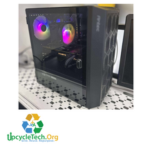 Load image into Gallery viewer, BLACK CUSTOM ANTEC GAMING Refurbished GRADE A Desktop CPU Tower ( Microsoft Office and Accessories): Intel i5-10400 @ 3.4 Ghz NVIDIA 1080 8GB RGB BUILD| 16GB Ram| 256GB SSD 1 TB HDD|WIN 11 PRO|Arise Work from Home Ready
