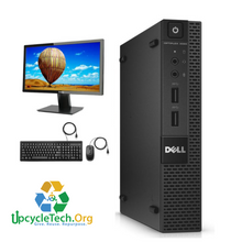 Load image into Gallery viewer, Dell Optiplex 3020 Micro Refurbished GRADE A Single Desktop PC Set (19-24" Monitor + Keyboard and Mouse Accessories): Intel i5-4590T @ 2.2 Ghz| 8GB Ram|250GB SSHD|Call Center Work from Home|School|Office