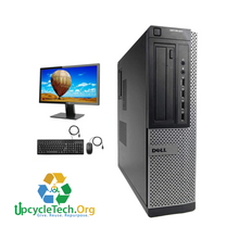 Load image into Gallery viewer, Dell Optiplex 3010 SFF Refurbished GRADE B Single Desktop PC Set (19-24" Monitor + Keyboard and Mouse Accessories): Intel  Intel i5-2400|8GB Ram|256GB SSD| Call Center Work from Home|School|Office