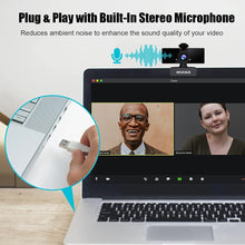 Load image into Gallery viewer, NexiGo N660 HD Webcam with Dual Microphone, Plug and Play|WIN 10,11,MAC