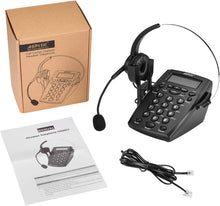 Load image into Gallery viewer, AGPtek Handsfree - Call Center Dialpad Headset - Black|Rose Red