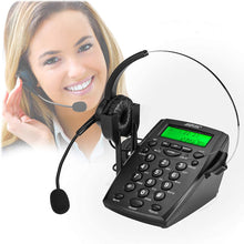 Load image into Gallery viewer, AGPtek Handsfree - Call Center Dialpad Headset - Black|Rose Red