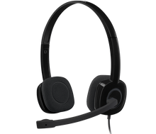 Load image into Gallery viewer, Logitech H151 Stereo Headset with Noise-Cancelling Mic (3.5MM Audio Jack Connection)