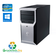 Load image into Gallery viewer, Dell Precision T1600 Refurbished Desktop CPU Tower ( Microsoft Office and Accessories): Xeon 1333|8GBRAM|500 GB HDD|Call Center Work from Home|School|Office
