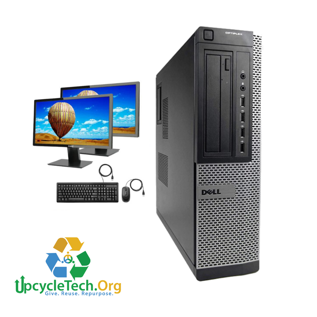 Dell Optiplex 3010 SFF Refurbished GRADE A Dual Desktop PC Set (19-24