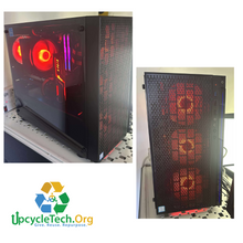 Load image into Gallery viewer, THERMALTAKE CUSTOM PC Refurbished GRADE A Desktop CPU Tower ( Microsoft Office and Accessories):  Intel I9-9900 @ 4.2 Ghz AMD RX 6600 8 GB 16GB SHARED| 32GB Ram| 512 GB SSD 1 TB HDD |WIN 11 PRO|Arise Work from Home Ready
