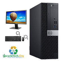 Load image into Gallery viewer, Dell Optiplex 5060 SFF Refurbished GRADE A Single Desktop PC Set (19-24&quot; Monitor + Keyboard and Mouse Accessories): Intel i5-8500 @ 3.4 GHz| 8GB Ram|256 GB SSD|Arise Work from Home Ready
