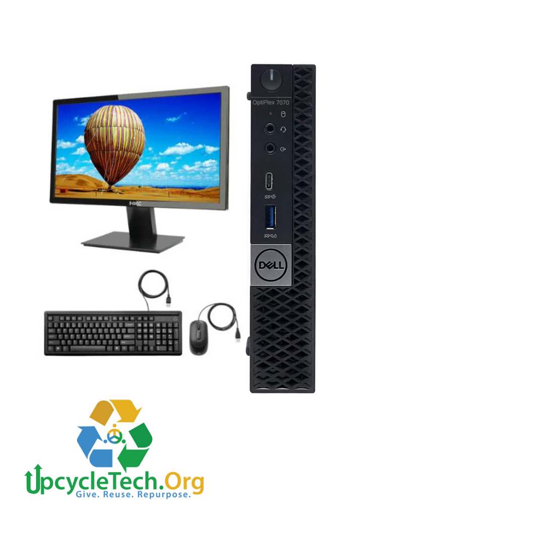 DELL OPTIPLEX 7070 MICRO Refurbished GRADE A Single Desktop PC Set (20-24