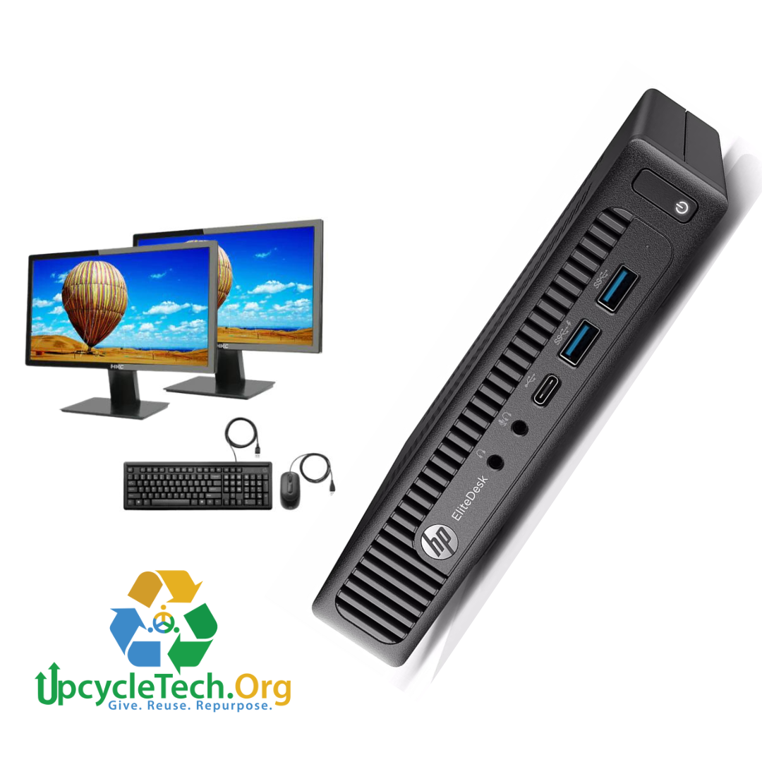 HP Elitedesk 800 G2 Refurbished GRADE B Dual Desktop PC Set (20-24