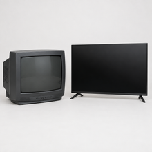 Load image into Gallery viewer, Generic CRT and flat-screen televisions on a neutral background
