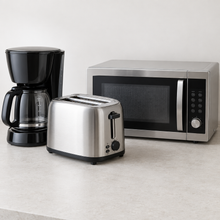 Load image into Gallery viewer, Coffee maker, toaster and microwave for recycling
