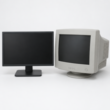 Load image into Gallery viewer, LCD and CRT computer monitors for recycling
