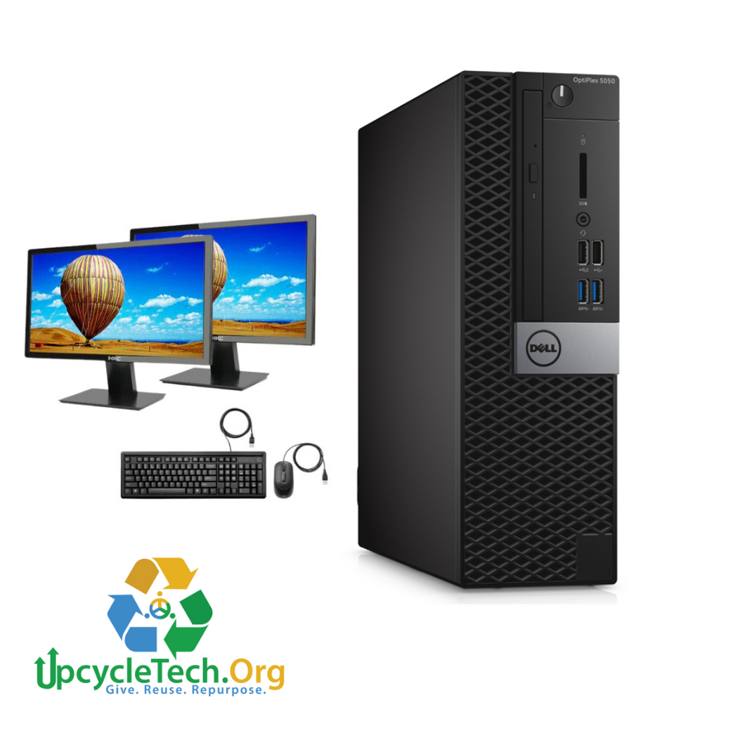 Dell Optiplex 5050 Refurbished GRADE A Dual Desktop PC Set (20-24