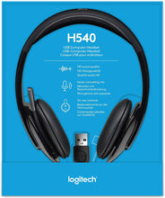 Load image into Gallery viewer, Logitech H540- RENEWED USB Computer Headset
