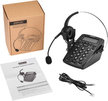 Load image into Gallery viewer, AGPtek Handsfree - Call Center Dialpad Headset - Black|Rose Red
