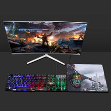 Load image into Gallery viewer, USB Wired LED RGB Gaming Keyboard and Colorful Mouse Combo

