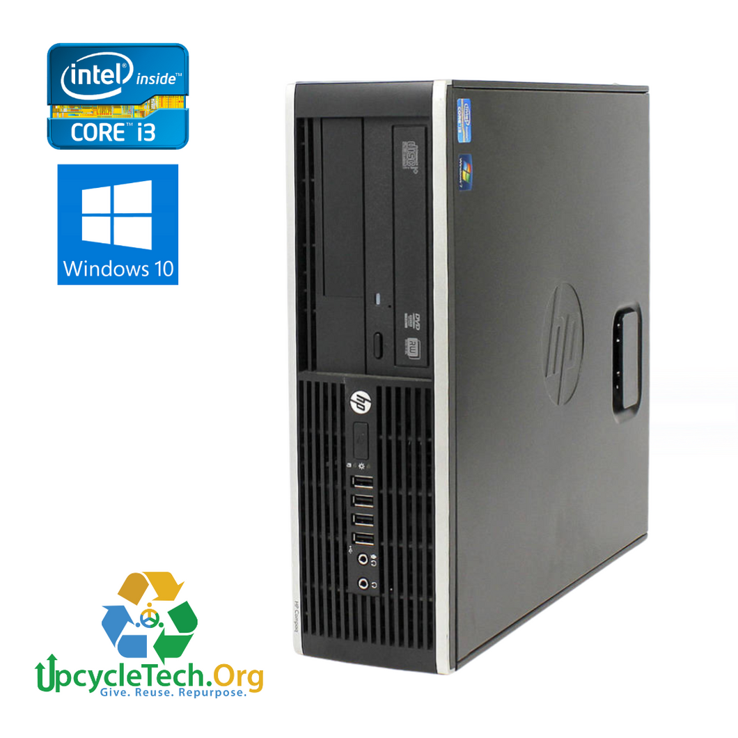 HP Compaq PRO 6200 SFF Refurbished Desktop CPU Tower ( Microsoft Office and Accessories): Intel i3-2120|6GB Ram|250GB HDD| Call Center Work from Home|School|Office